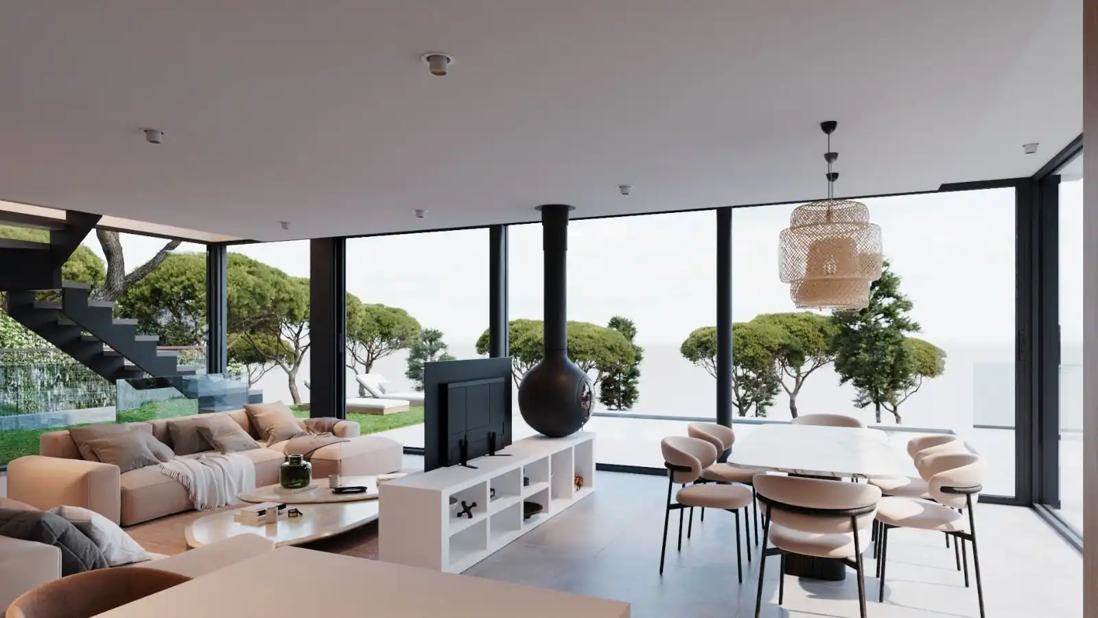 Living room of Houses for sale in Sant Feliu de Guíxols  with Air Conditioner, Heating and Terrace
