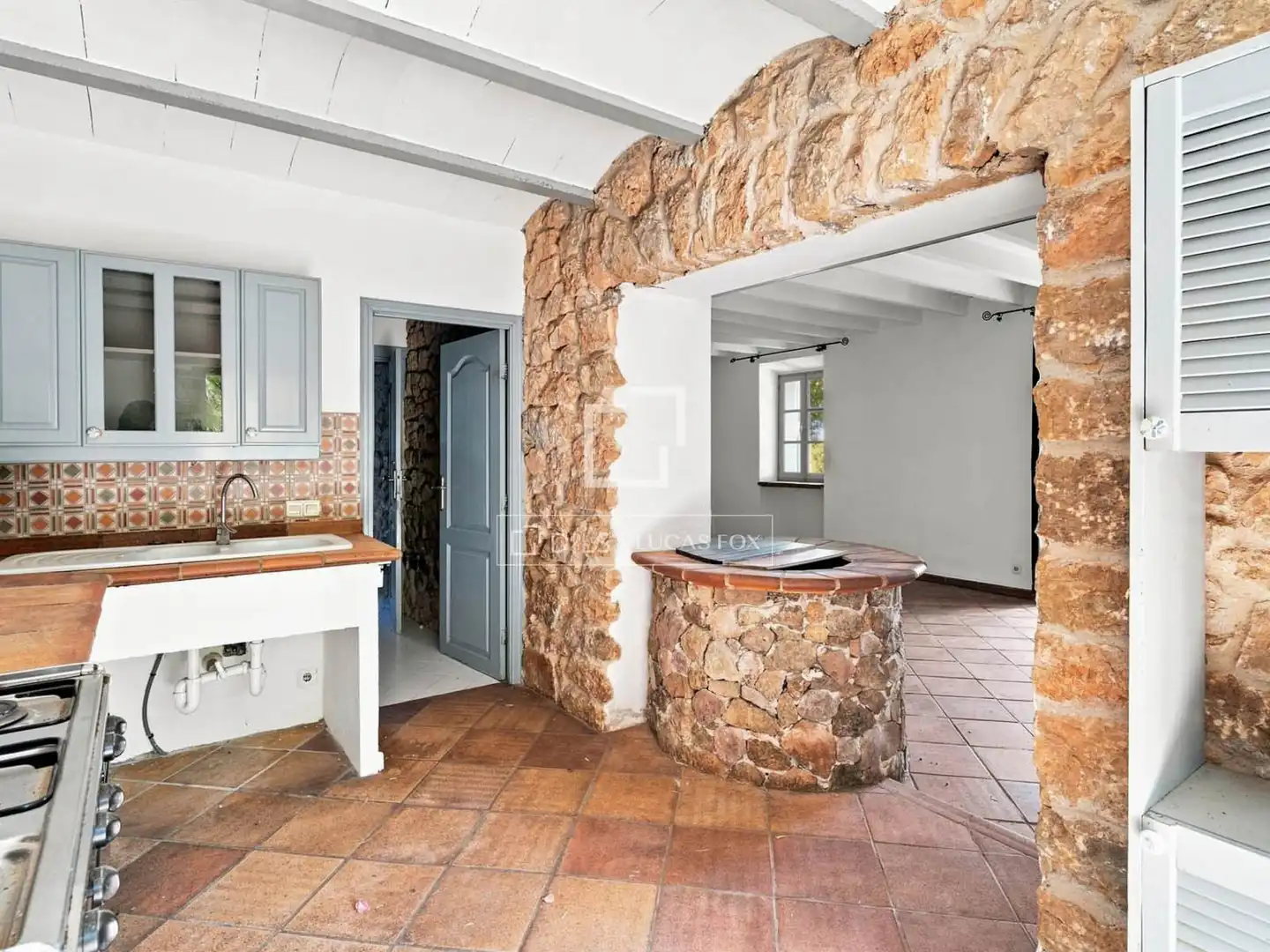 Cocina de Finca rústica en venta en Banyalbufar con Jardín privado y Piscina