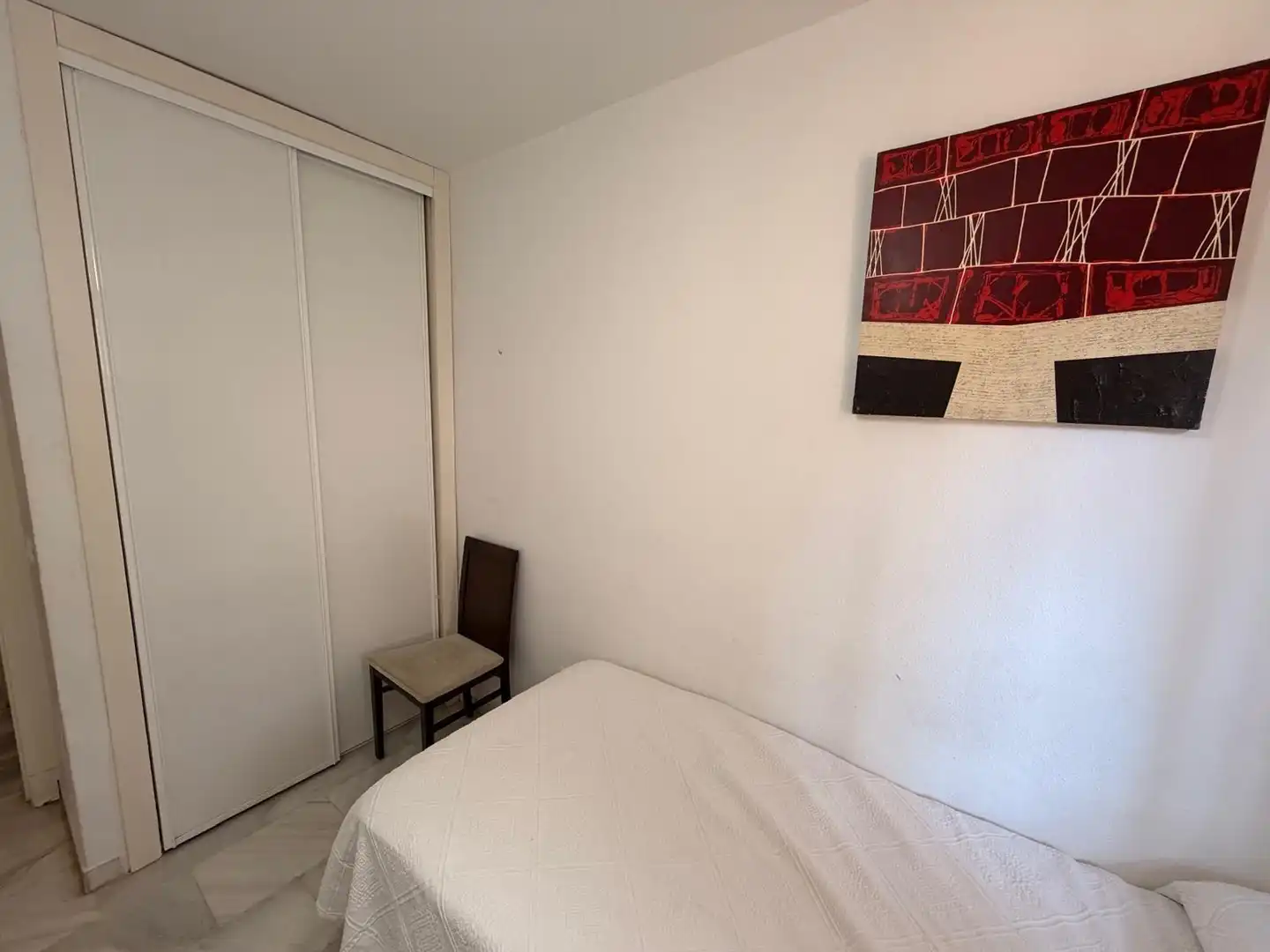 Bedroom of Flat for rent in Benalmádena  with Air Conditioner, Heating and Private garden