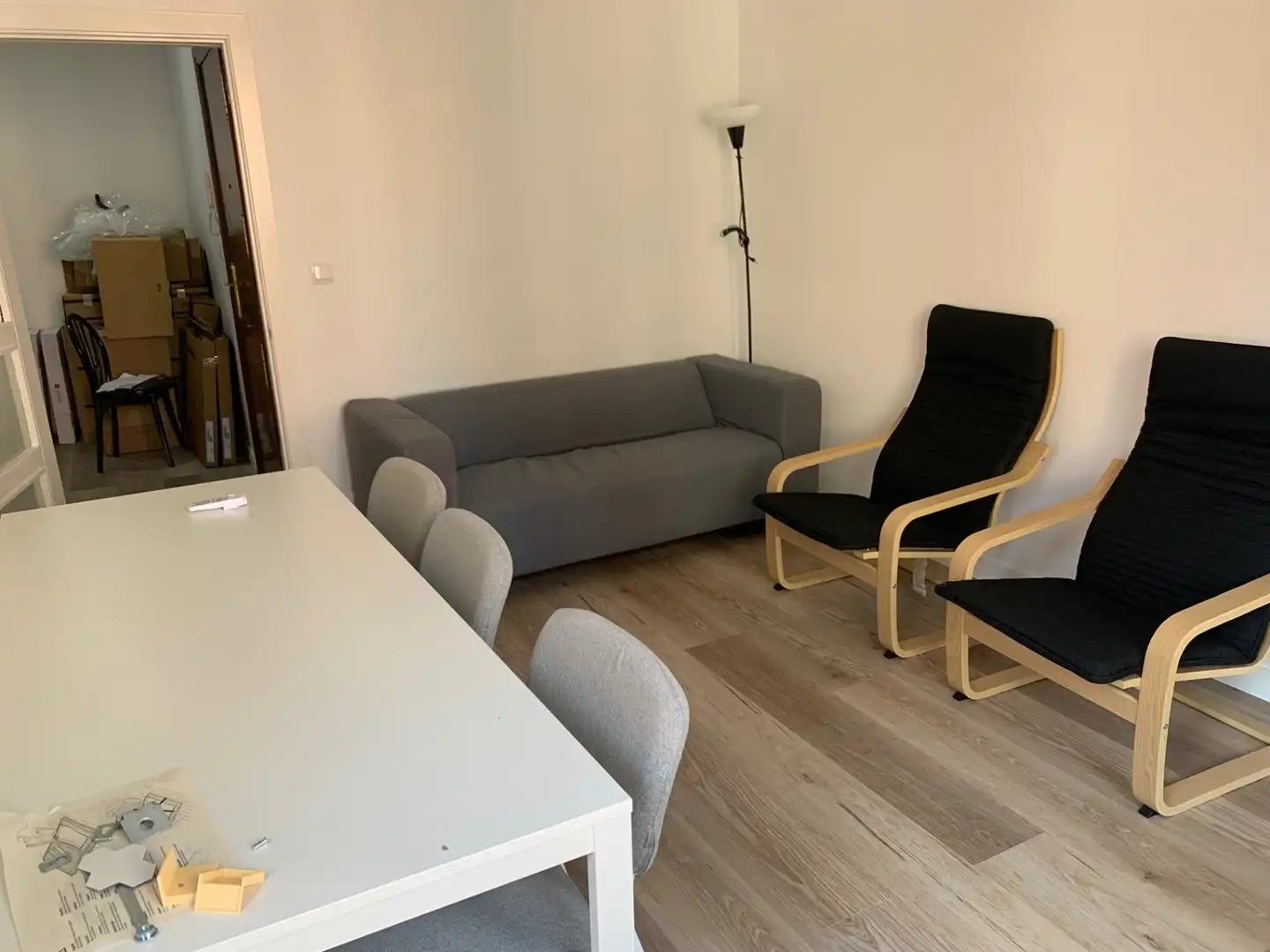 Living room of Flat for rent in Madrid  with Air Conditioner, Heating and Terrace