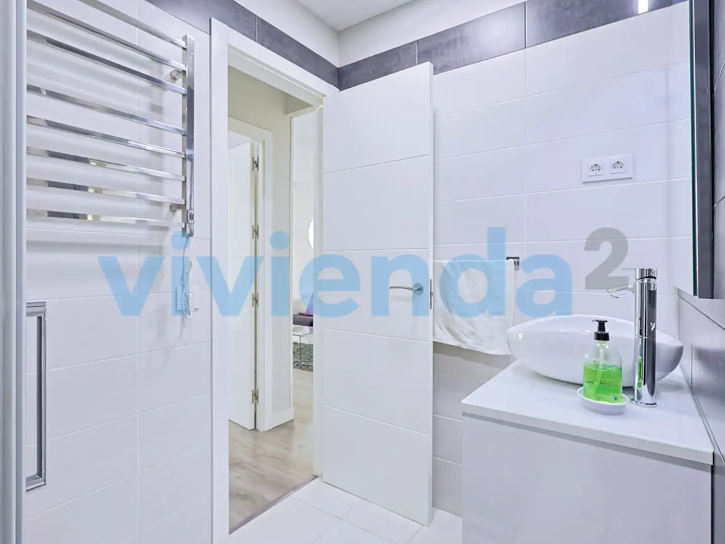 Badezimmer von Wohnung zur Miete in Madrid mit Klimaanlage, Heizung und Terrasse