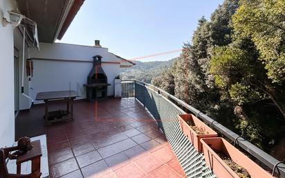 Terrasse von Einfamilien-Reihenhaus zum verkauf in Sant Cebrià de Vallalta mit Heizung, Terrasse und Balkon