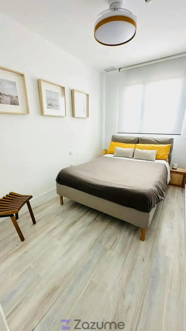 Bedroom of Flat for rent in Málaga  with Air Conditioner, Heating and Private garden