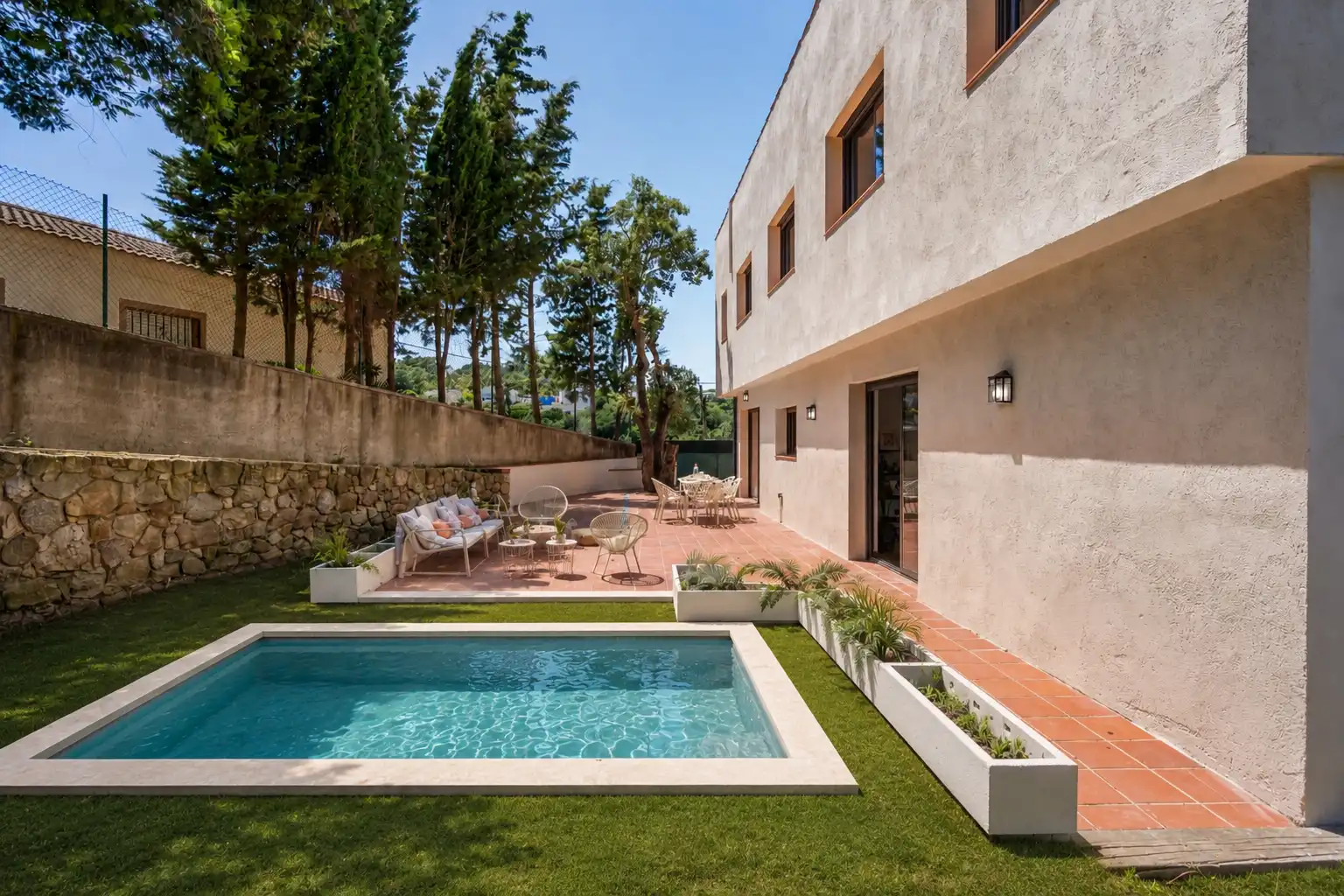 Terrassa de Casa o xalet en venda en Lloret de Mar amb Aire condicionat, Calefacció i Jardí privat