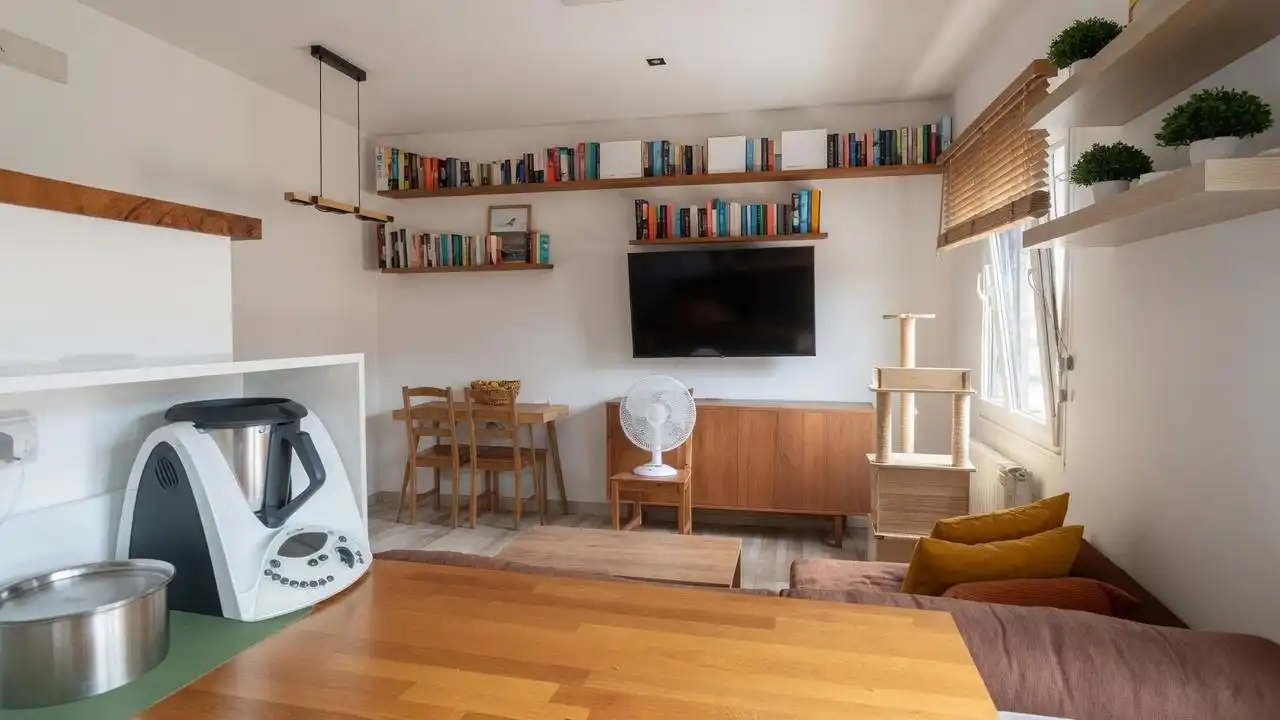 Sala de estar de Piso en venta en Mieres (Asturias) con Calefacción