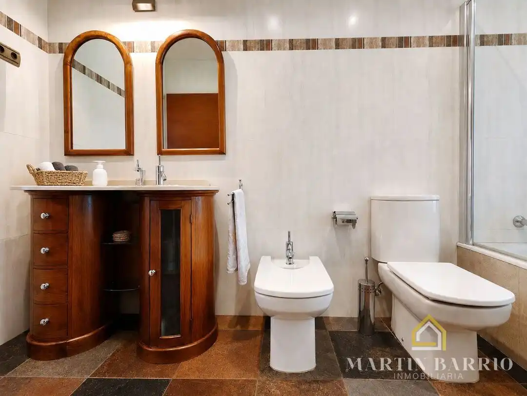 Baño de Casa o chalet en venta en Muskiz con Aire acondicionado, Calefacción y Jardín privado