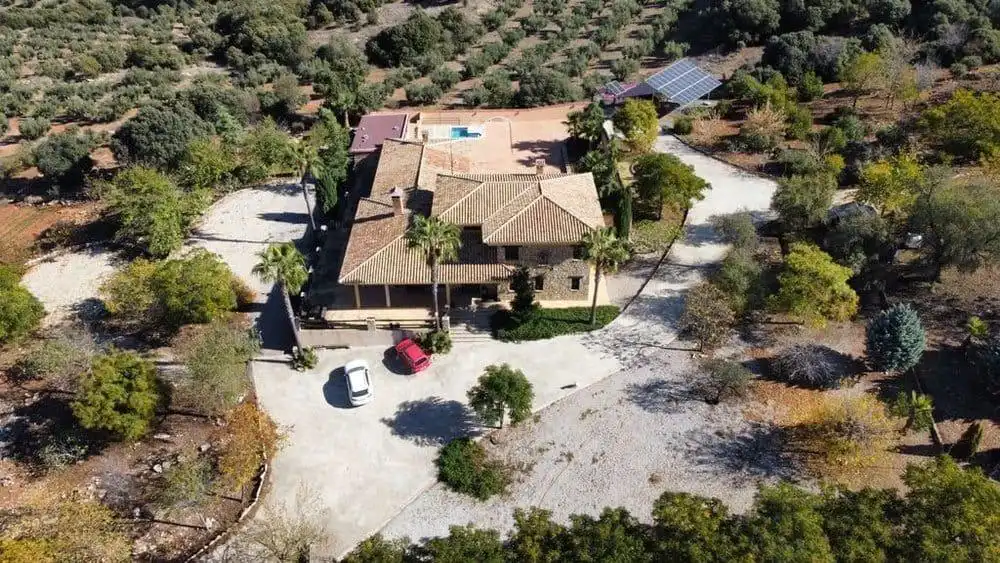 Vista exterior de Finca rústica en venta en Colomera con Calefacción, Terraza y Piscina