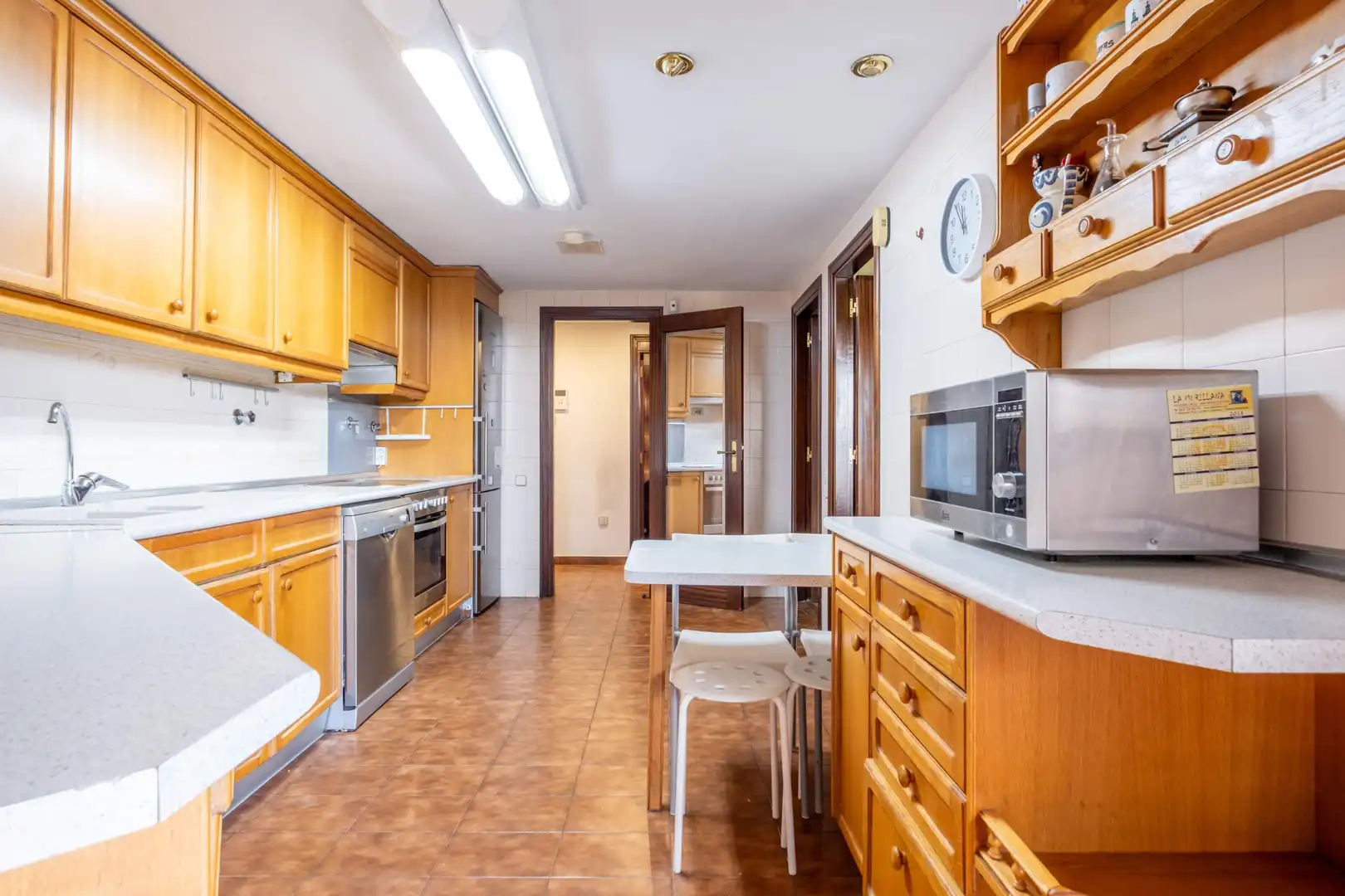 Küche von Wohnung zum Verkauf in Zaragoza mit Klimaanlage, Heizung und Parkett