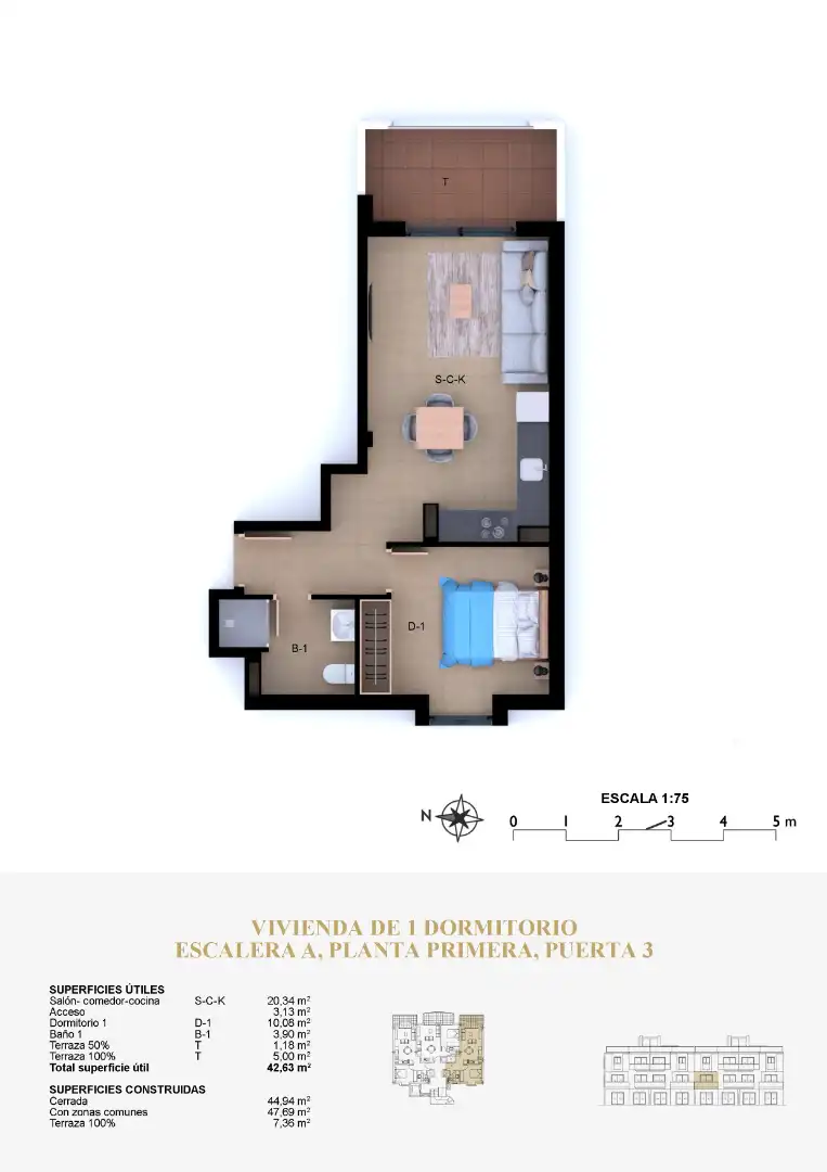 Apartamento en venta en Carrer Alborcer, 54, El Montgó
