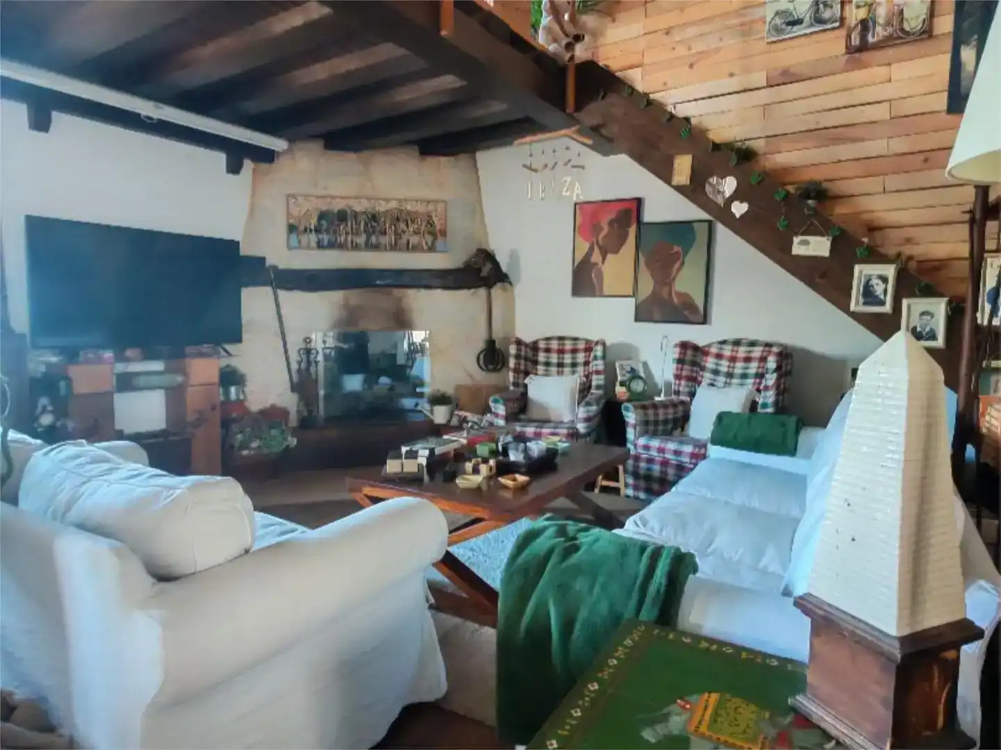 Sala d'estar de Pis en venda en Sepúlveda amb Jardí privat i Moblat