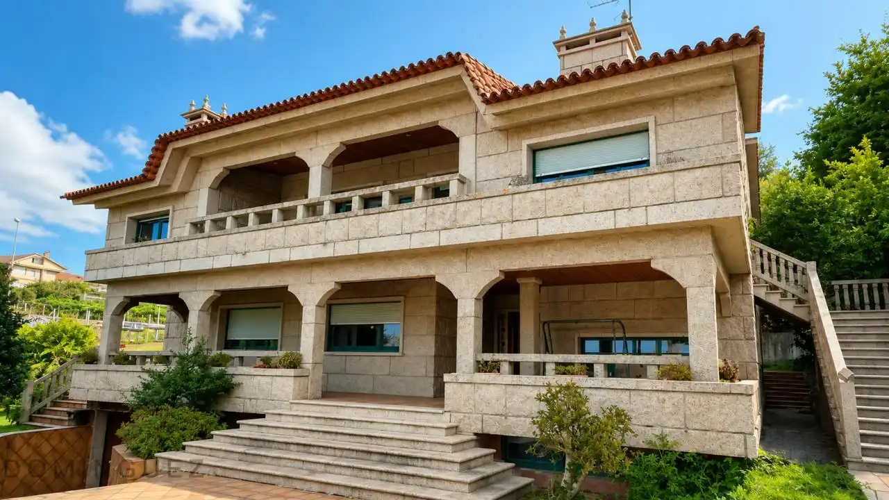 Vista exterior de Casa o chalet en venta en Vigo  con Calefacción, Jardín privado y Parquet