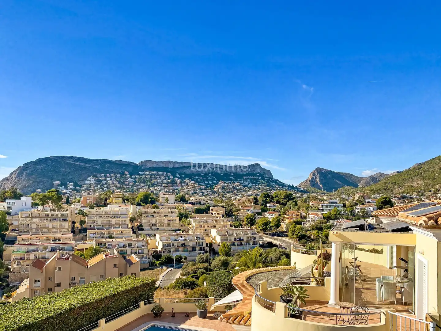 Exterior view of Houses for sale in Calpe / Calp  with Air Conditioner, Heating and Terrace