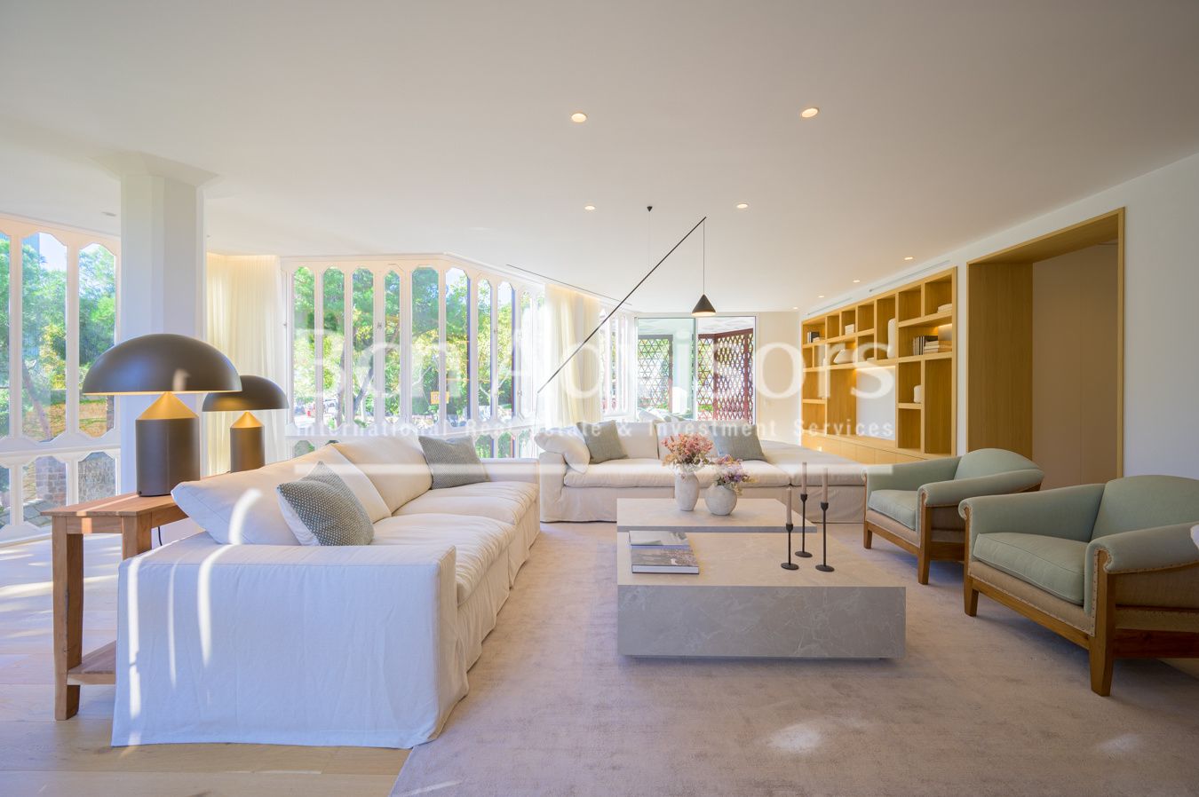 Sala de estar de Piso en venta en  Barcelona Capital con Aire acondicionado, Calefacción y Jardín privado