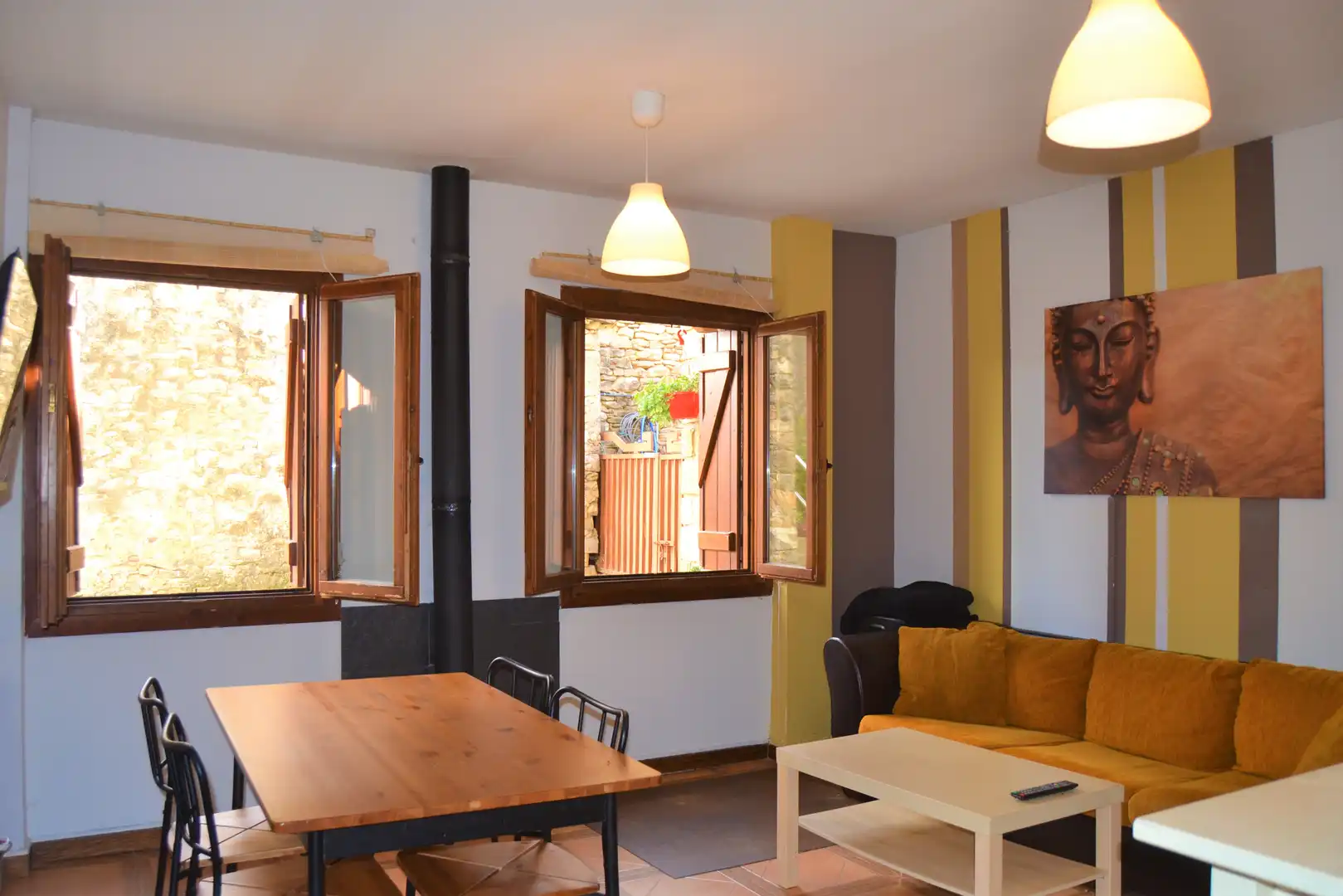 Sala d'estar de Pis en venda en Jaca amb Terrassa i Moblat