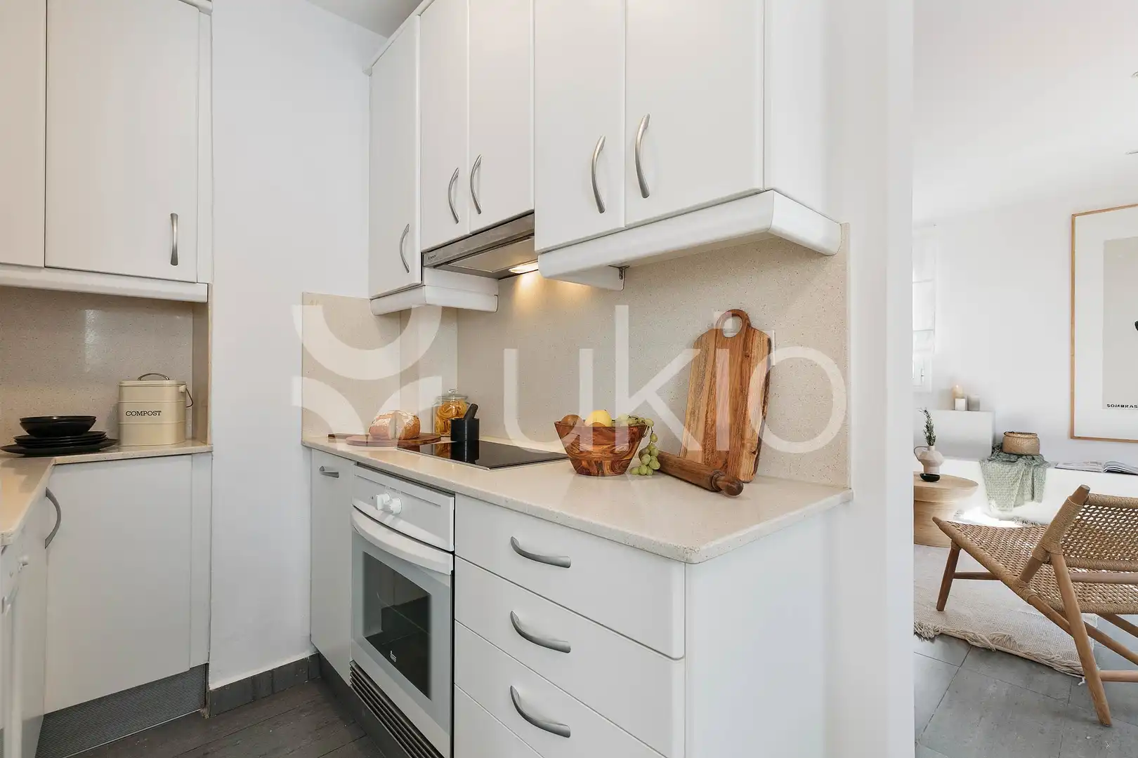 Kitchen of Study for rent in Barcelona  with Air Conditioner, Heating and Terrace