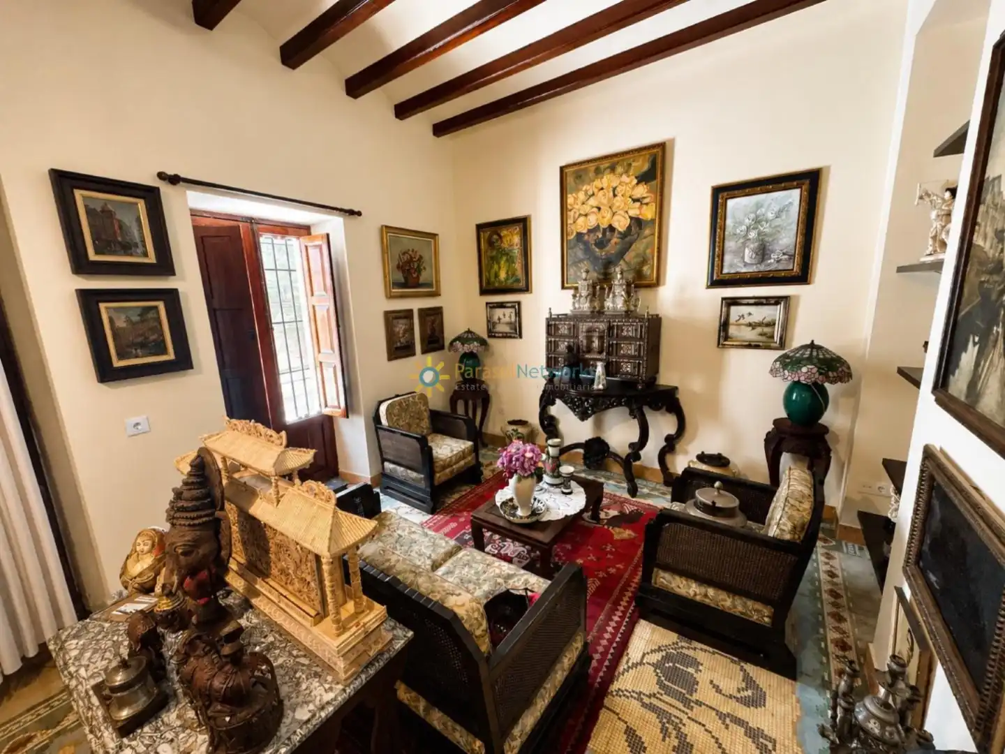 Sala d'estar de Casa adosada en venda en Rafelcofer amb Terrassa, Traster i Moblat
