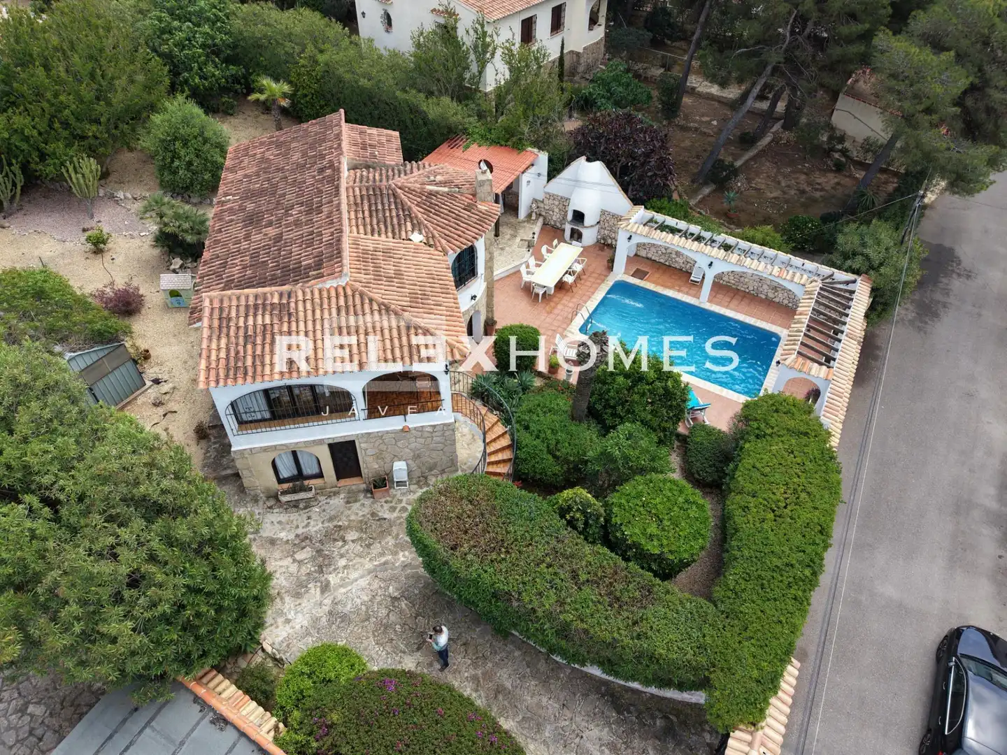 Exterior view of Houses for sale in Jávea / Xàbia  with Private garden, Terrace and Swimming Pool
