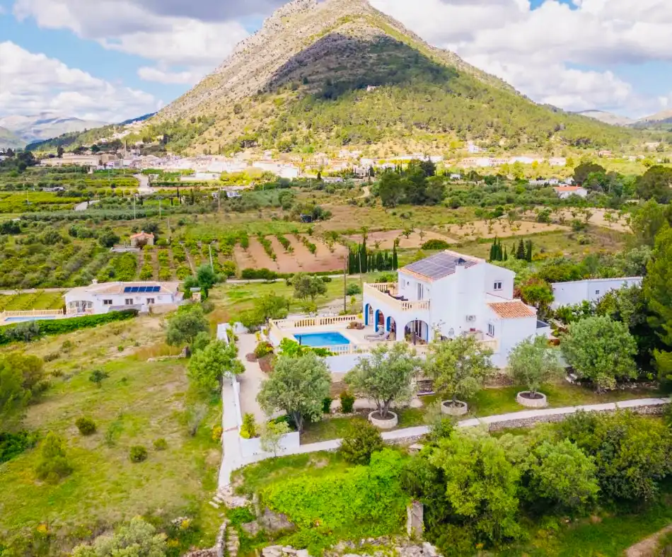 Exterior view of Houses for sale in Murla  with Air Conditioner, Heating and Private garden