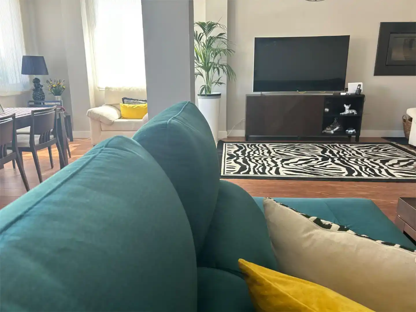 Sala de estar de Piso en venta en Málaga con Aire acondicionado, Jardín privado y Parquet