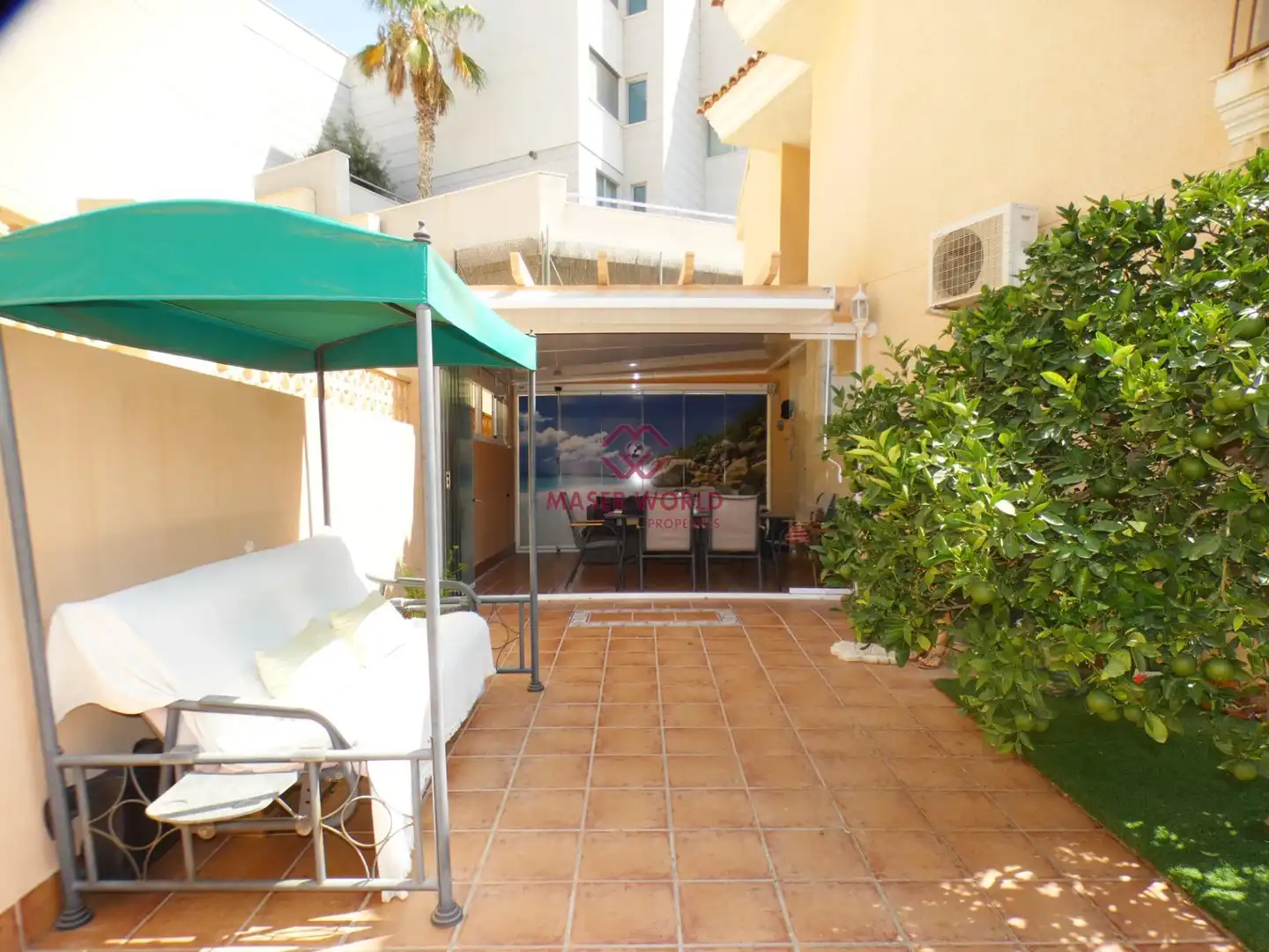 Terrace of Duplexes for sale in Mazarrón  with Air Conditioner, Private garden and Terrace