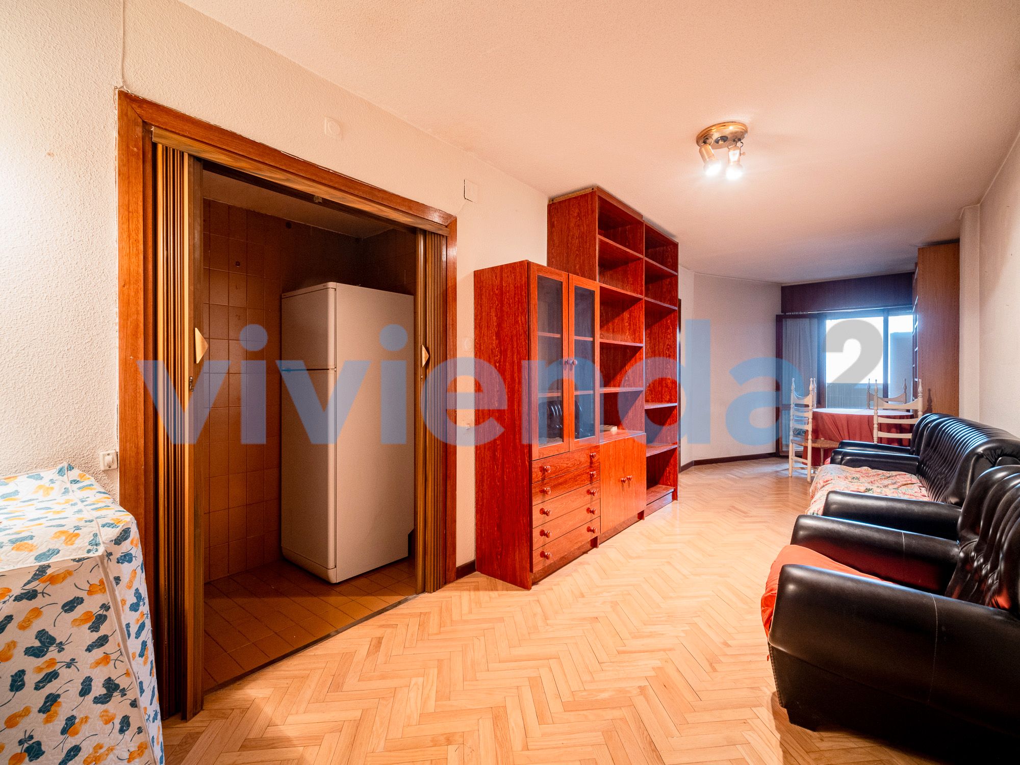 Living room of Flat for sale in  Madrid Capital  with Heating, Terrace and Balcony