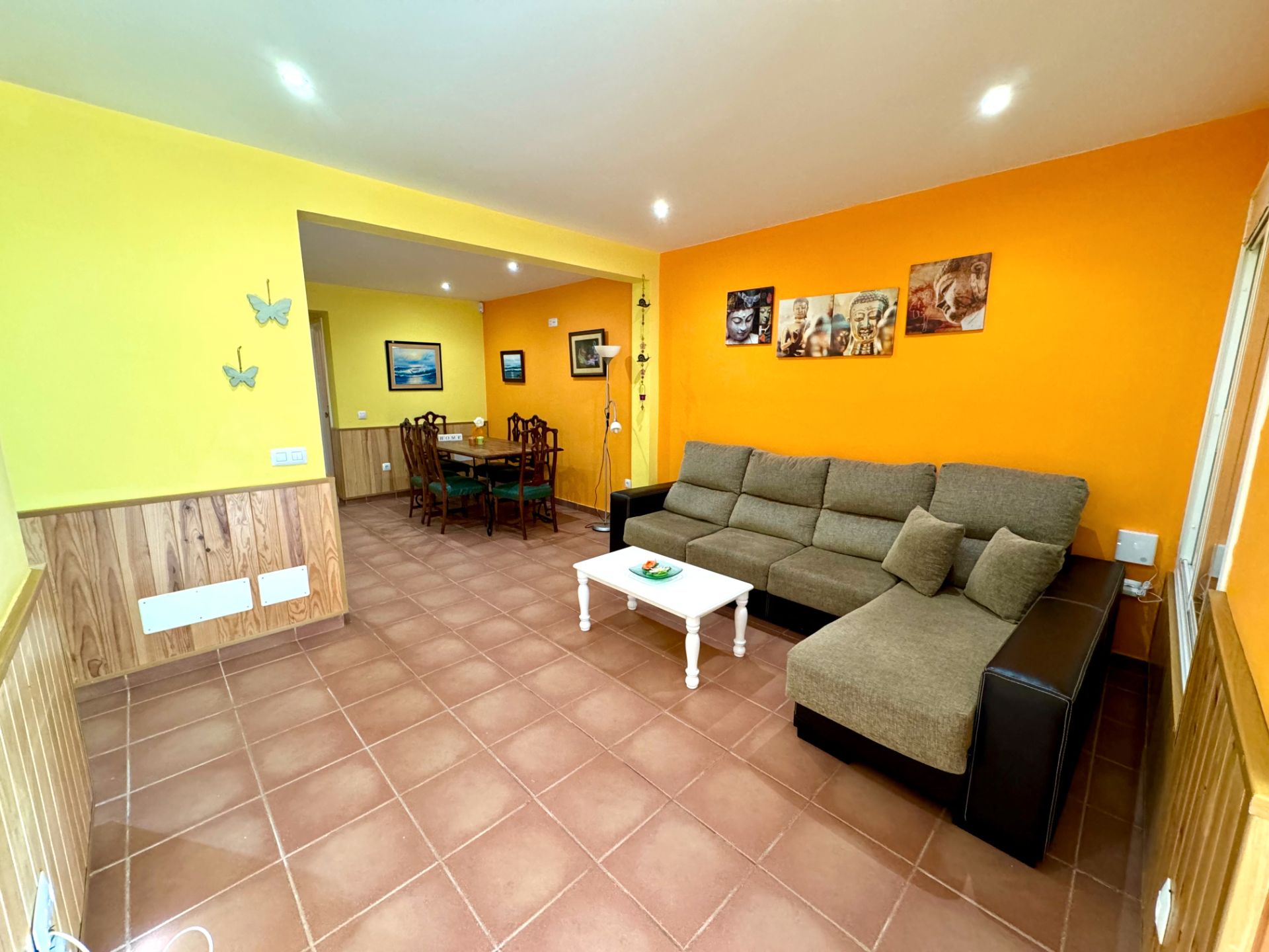 Sala de estar de Casa adosada de alquiler en  Santa Cruz de Tenerife Capital con Terraza, Amueblado y Horno