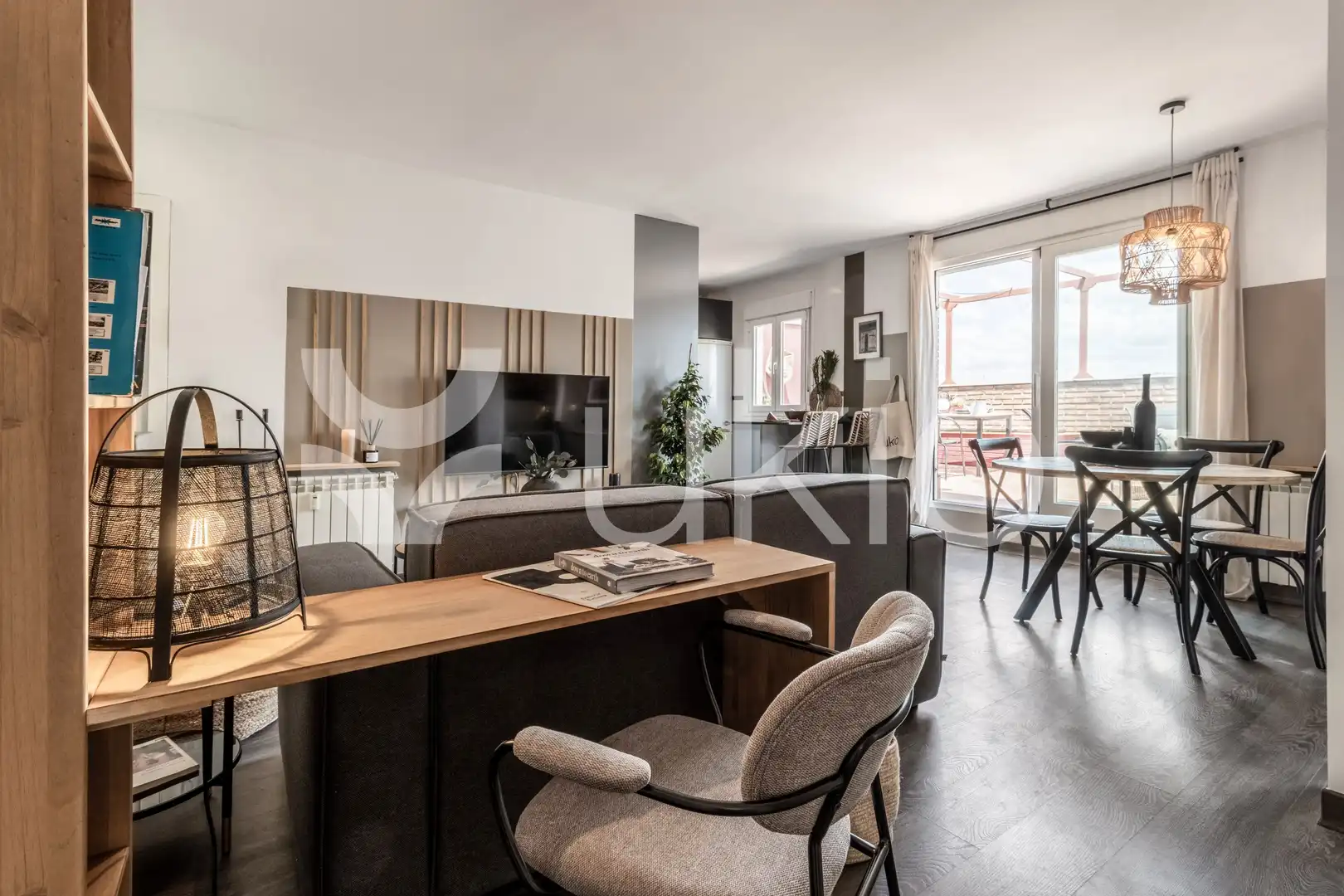 Sala d'estar de Apartament de lloguer en Madrid amb Aire condicionat, Calefacció i Terrassa
