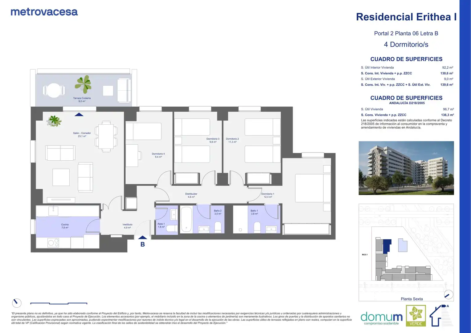 Flat with pool for sale in José Rodríguez de la Borbolla s/n, imagen 2