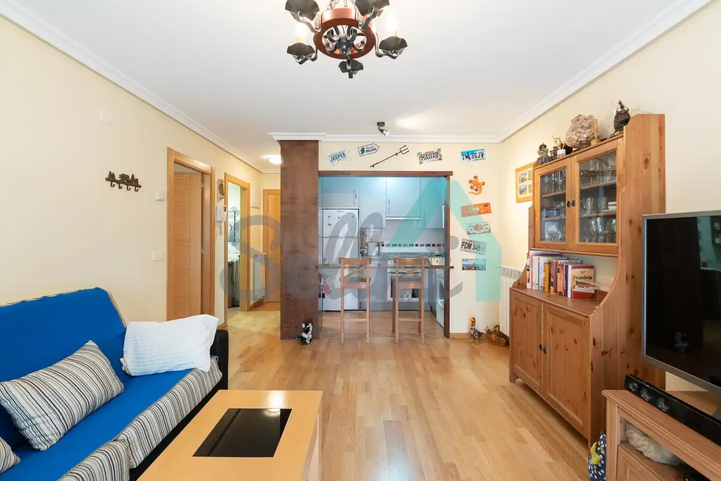 Sala de estar de Planta baja en venta en Somiedo con Calefacción, Parquet y Terraza