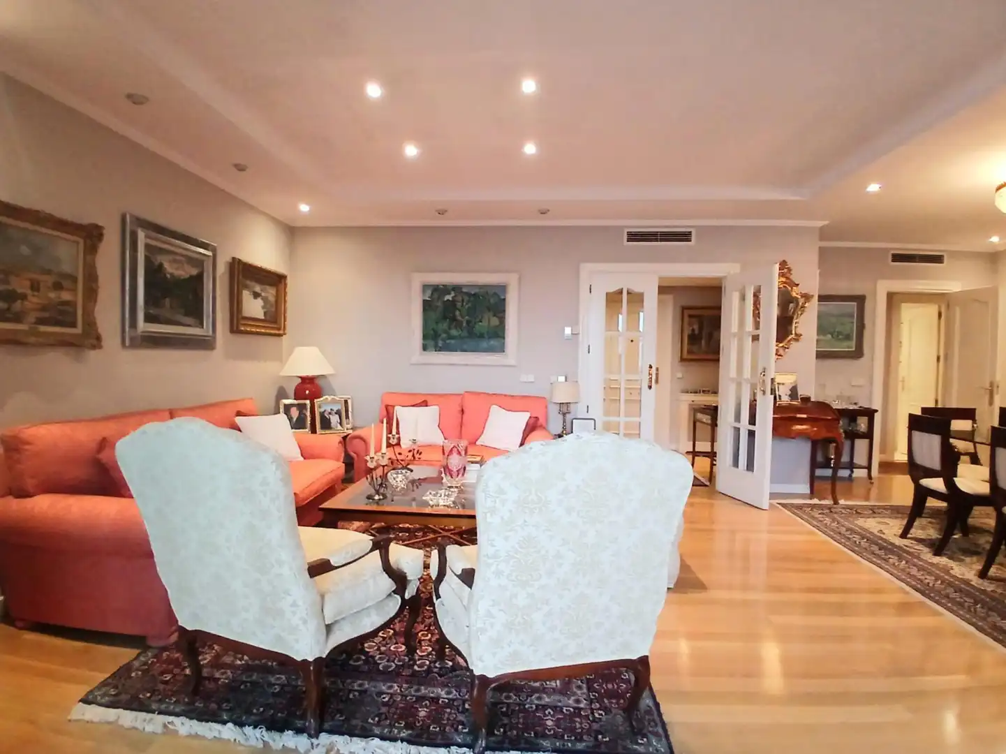 Living room of Flat for sale in Madrid  with Air Conditioner, Heating and Private garden