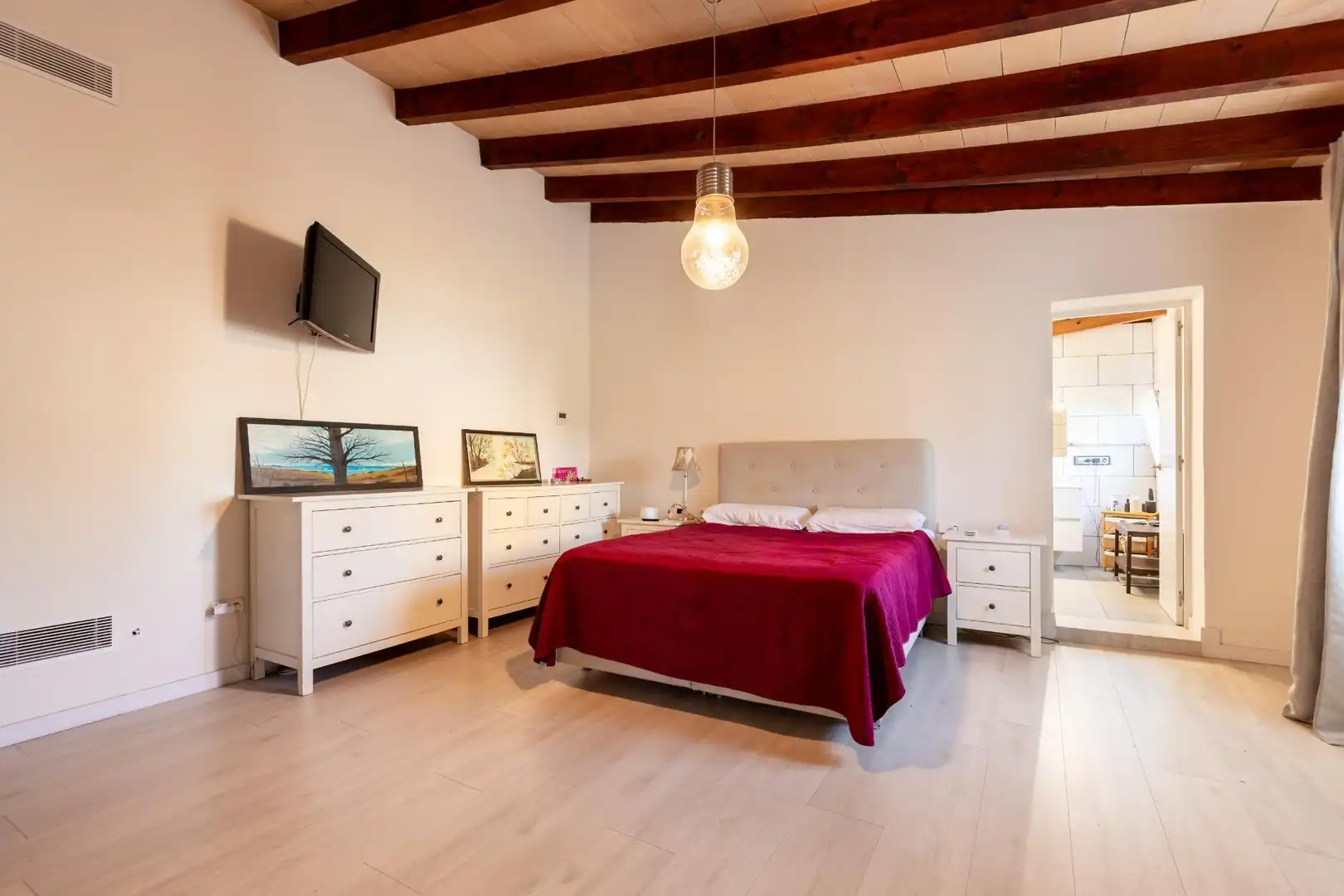Dormitori de Casa o xalet en venda en  Palma de Mallorca amb Aire condicionat, Jardí privat i Parquet