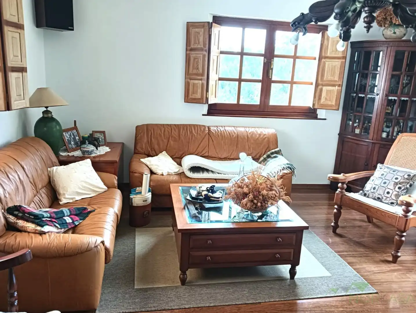 Living room of Houses for sale in Pravia  with Heating, Parquet flooring and Terrace