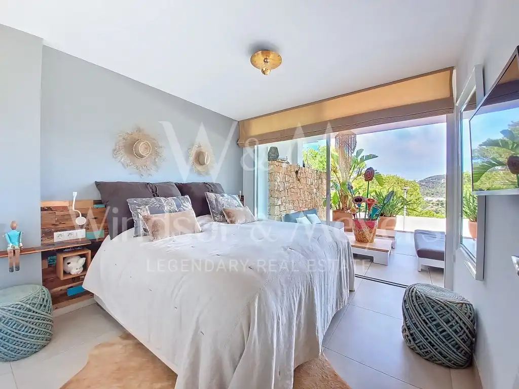 Bedroom of Flat for sale in Sant Josep de sa Talaia  with Air Conditioner, Furnished and Oven