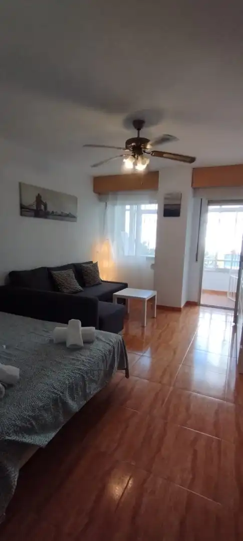 Wohnzimmer von Wohnung zur Miete in Torremolinos mit Möbliert, Waschmaschine und Gemeinschaftspool