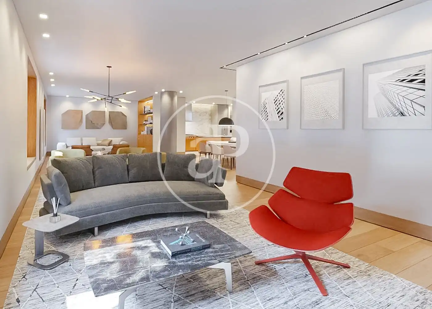 Sala d'estar de Pis en venda en Barrio de Salamanca