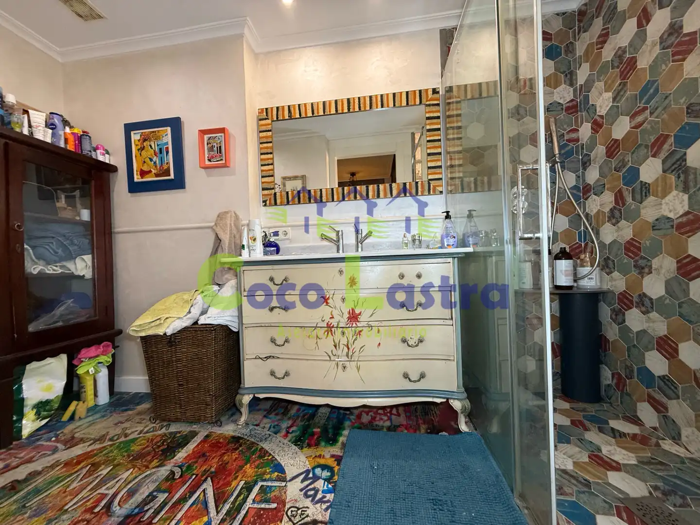Badezimmer von Maisonette zum Verkauf in Salamanca mit Heizung, Terrasse und Ofen