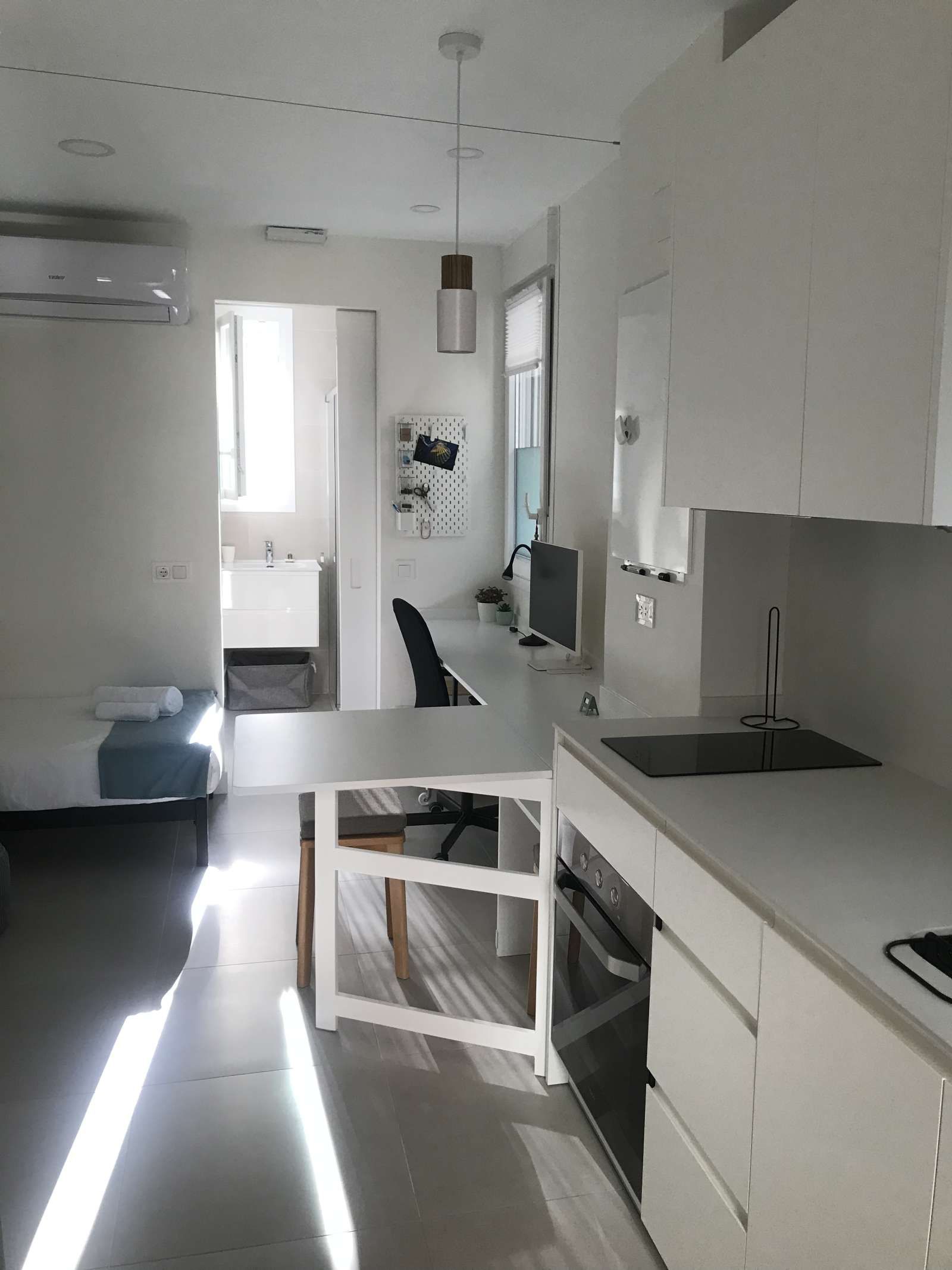 Cuina de Estudi per a compartir en  Madrid Capital amb Aire condicionat i Terrassa