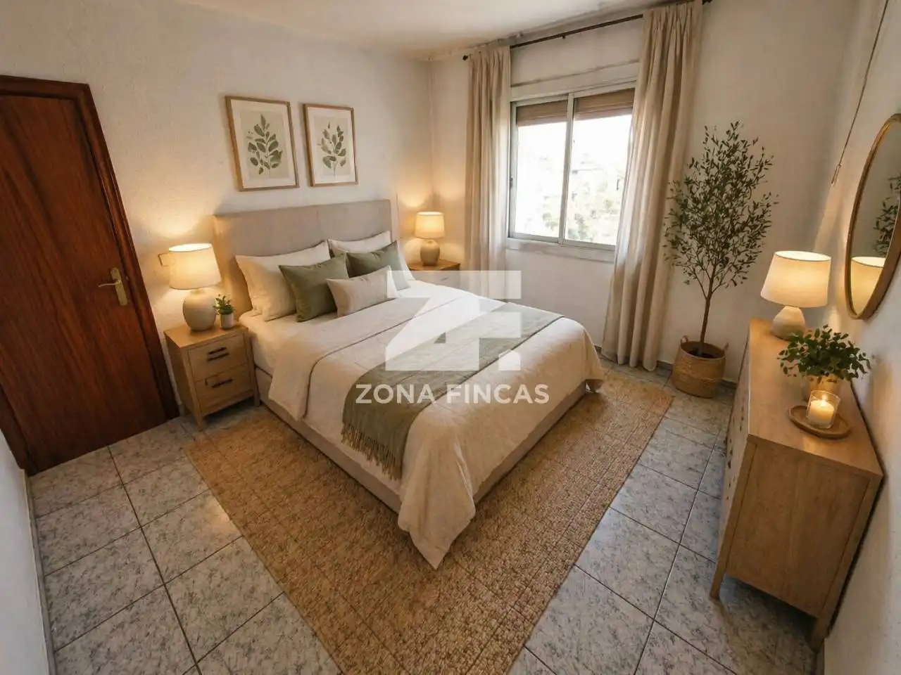 Bedroom of Flat for sale in Santa Coloma de Gramenet  with Air Conditioner and Balcony
