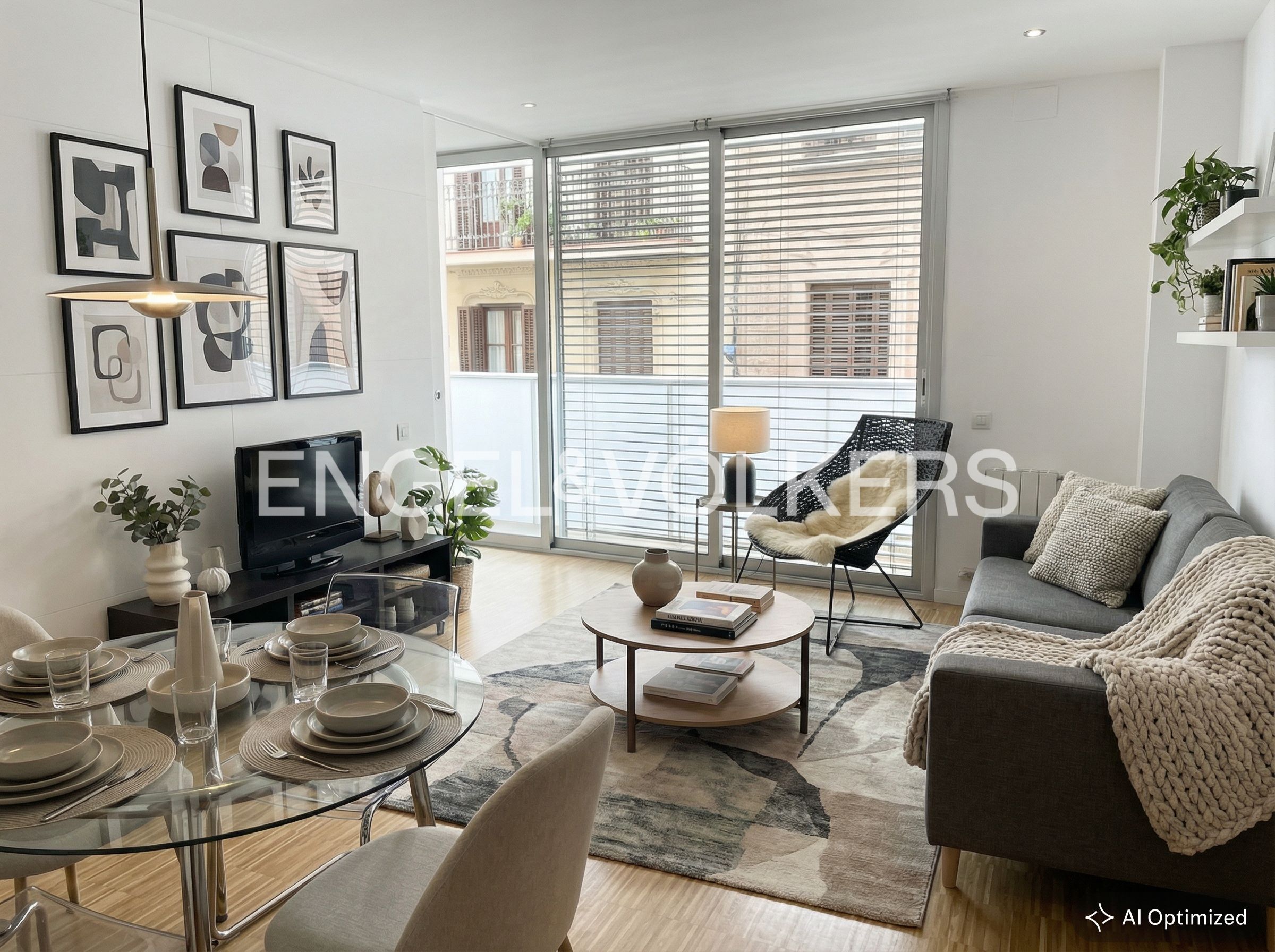 Sala d'estar de Pis en venda en  Barcelona Capital amb Aire condicionat, Calefacció i Parquet