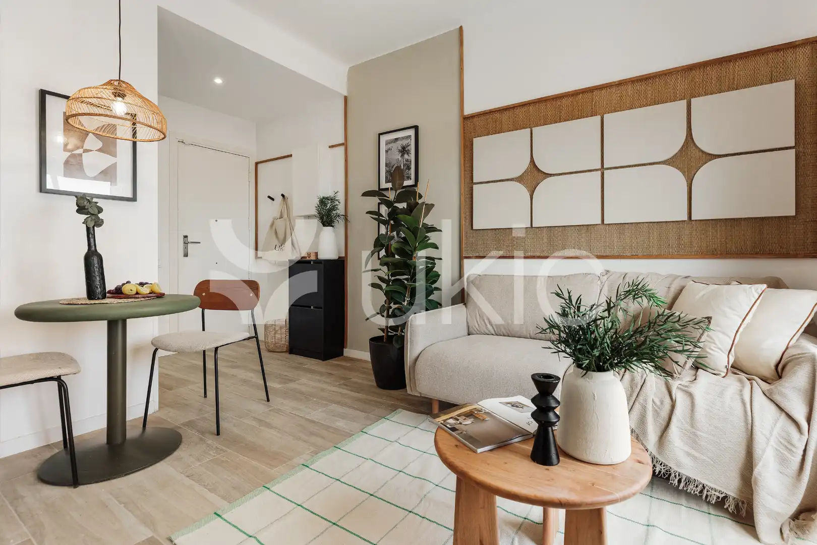 Wohnzimmer von Wohnungen zur Miete in Barcelona mit Klimaanlage, Heizung und Terrasse
