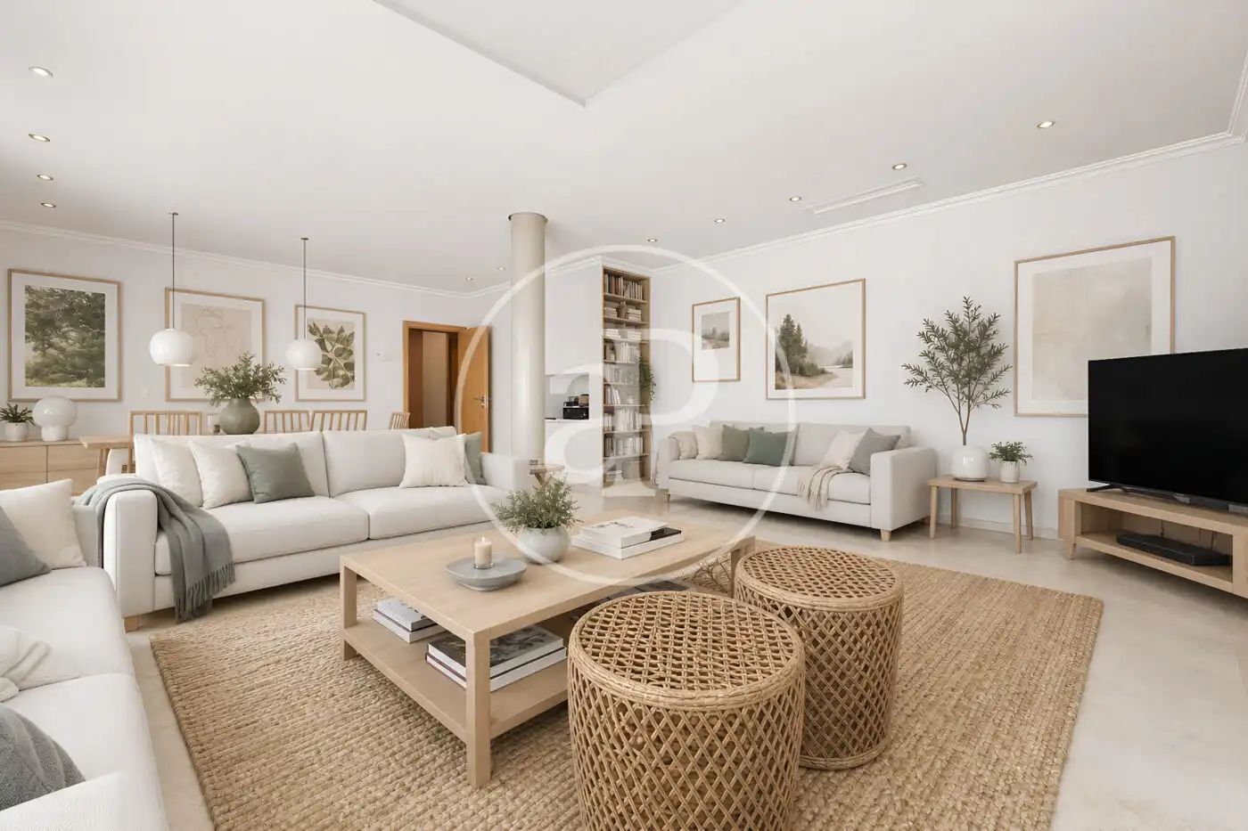 Living room of Detached homes for sale in Madrid  with Air Conditioner, Heating and Private garden