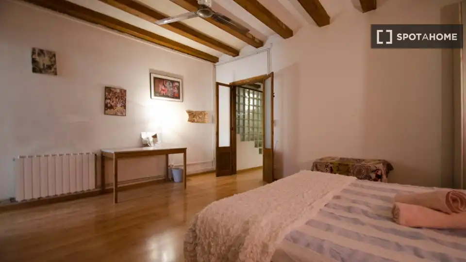 Habitación de Piso de alquiler en Barcelona con Aire acondicionado, Calefacción y Amueblado