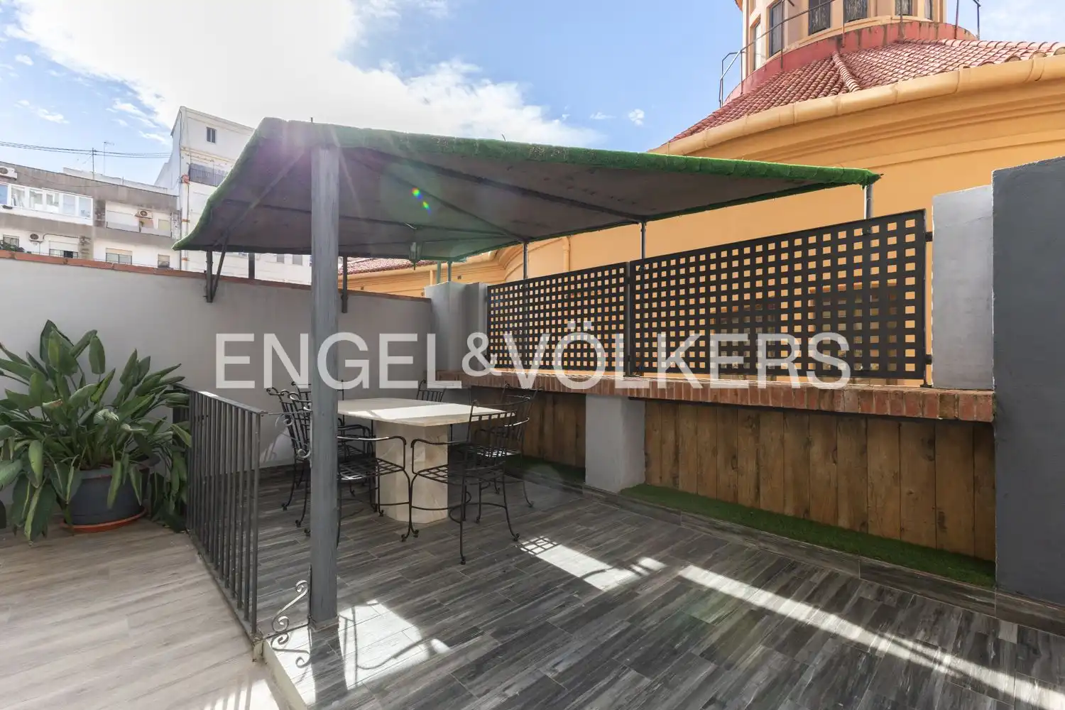 Terrace of Flat for rent in Valencia  with Air Conditioner, Heating and Terrace