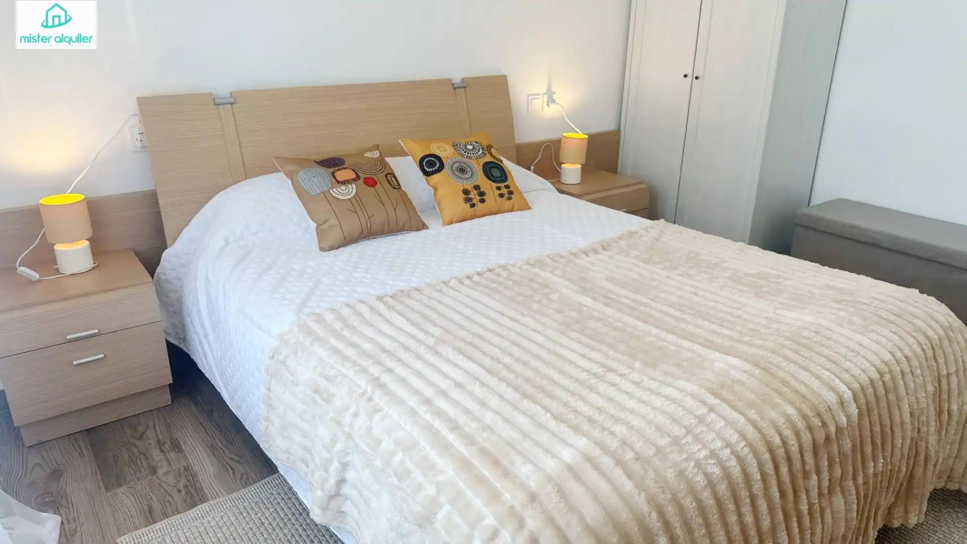 Bedroom of Apartments for rent in El Campello  with Air Conditioner, Heating and Furnished