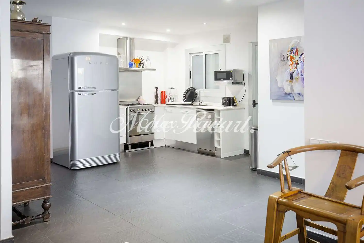 Kitchen of Flat for rent in Barcelona  with Air Conditioner, Heating and Terrace