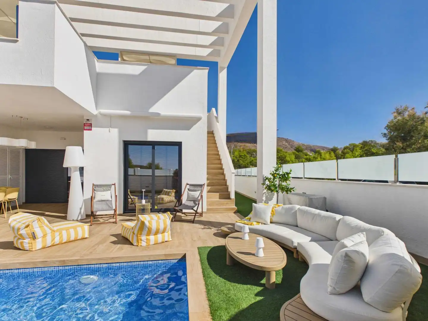 Terraza de Casa o chalet de alquiler en Finestrat