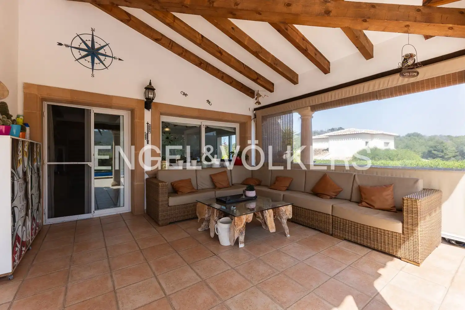 Terraza de Finca rústica en venta en Jávea / Xàbia con Aire acondicionado, Calefacción y Jardín privado