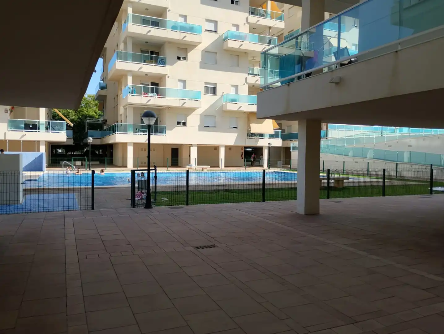 Piscina de Apartament de lloguer en Piles amb Aire condicionat, Moblat i Forn