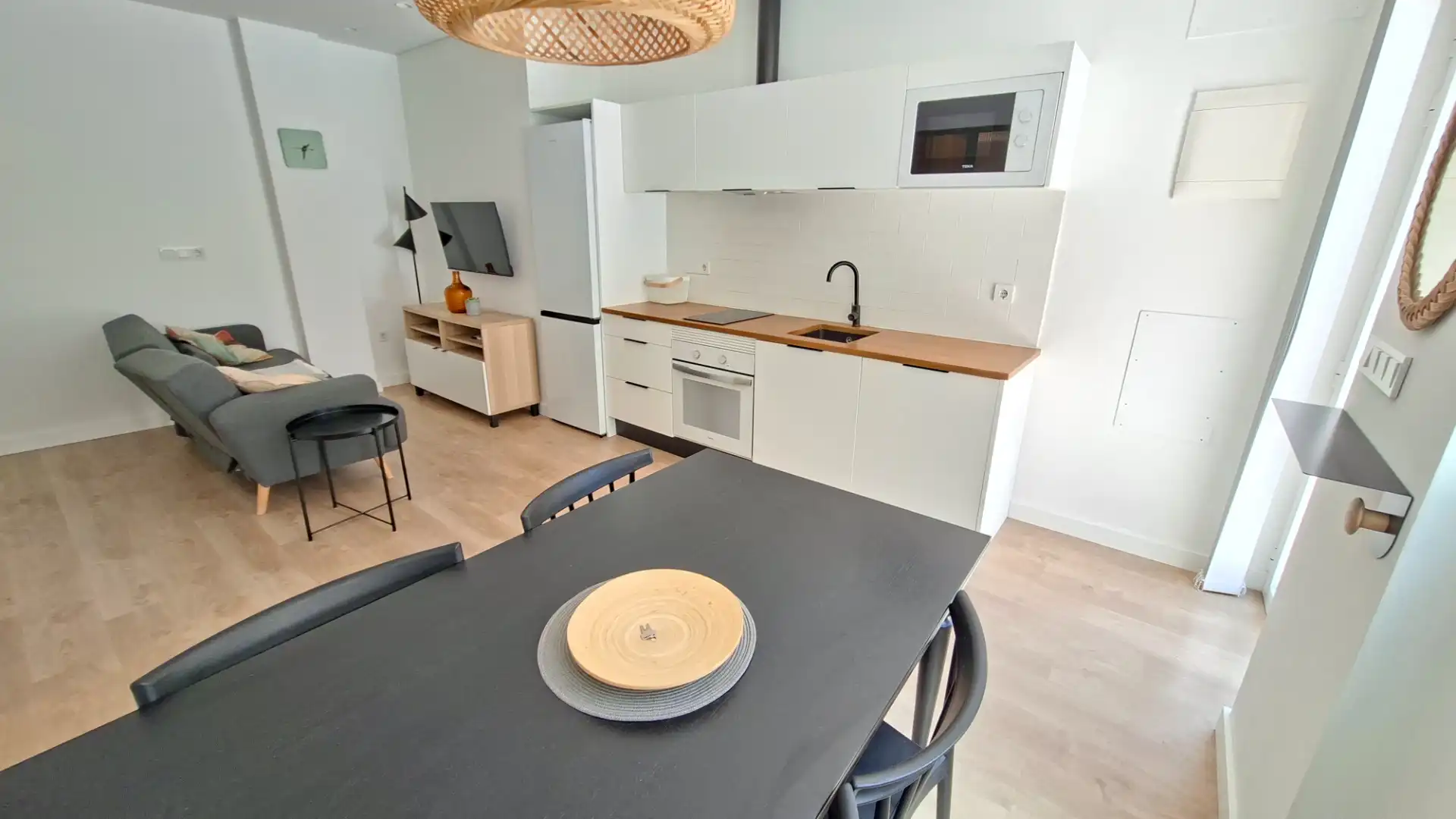 Cocina de Apartamento de alquiler en San Vicente del Raspeig / Sant Vicent del Raspeig con Aire acondicionado y Amueblado