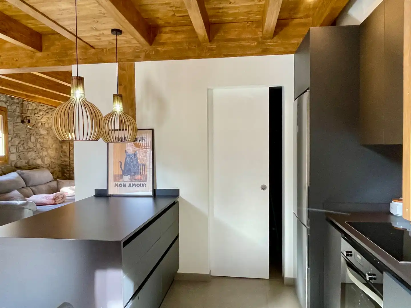 Cocina de Finca rústica en venta en Setcases con Calefacción, Parquet y Trastero